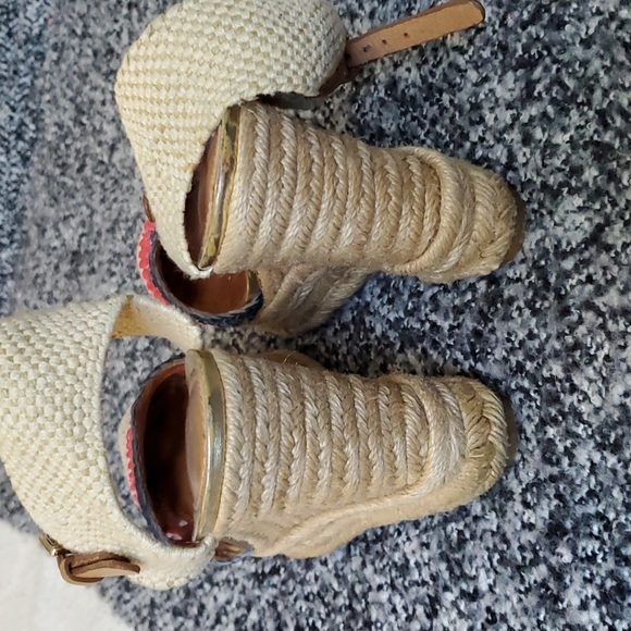 Coach feline espadrille crochet wedge sandal - Picture 4 of 7